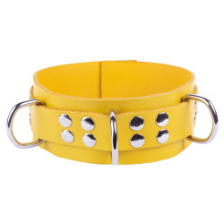 The Red Collier en cuir Ultra Jaune